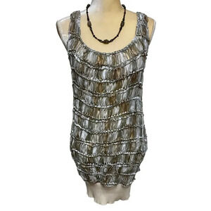 Candela NYC Tunic Sleeveless Top Women M